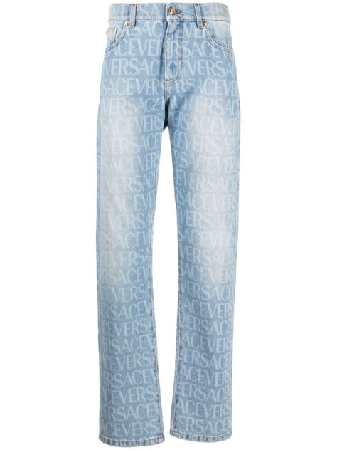 versace allover print jeans baggy|versace jeans bag price.